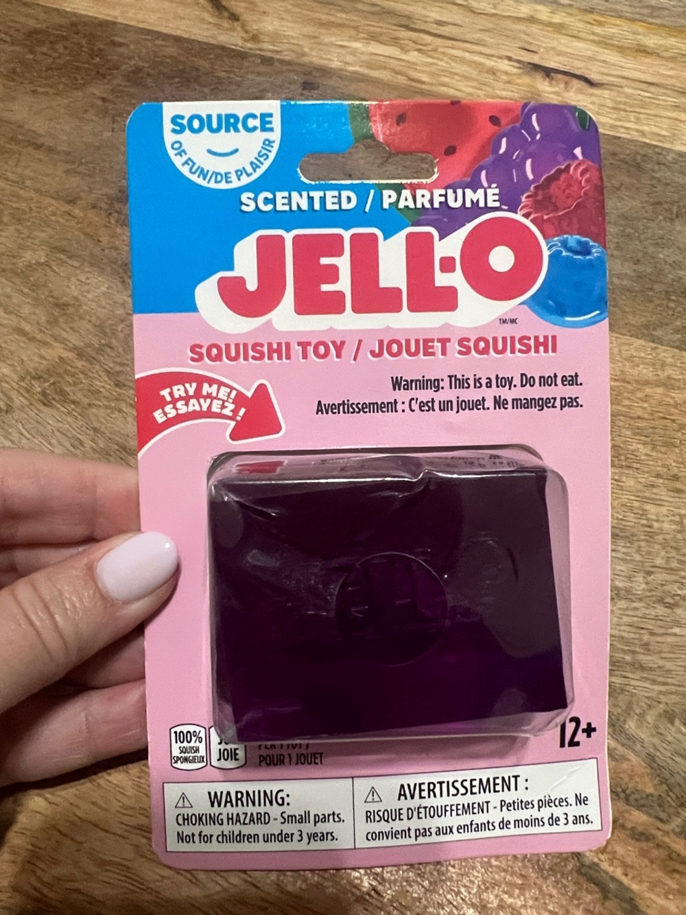 Jell-O Scented Purple Squishi Toy - Kids Toys